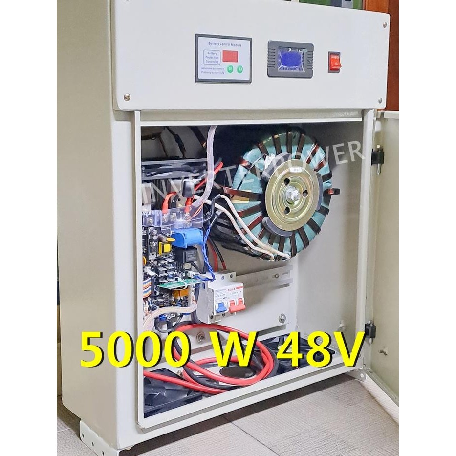 Box panel inverter lengkap trafo 5000 W pure sine wave 5000w