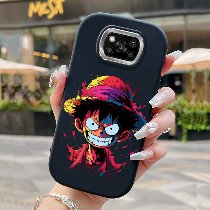 Casing Hp Untuk Xiaomi POCO X3 POCO X3 Pro POCO X3 GT POCO X3 NFC Case Kasing Anime Luffy Softcase C