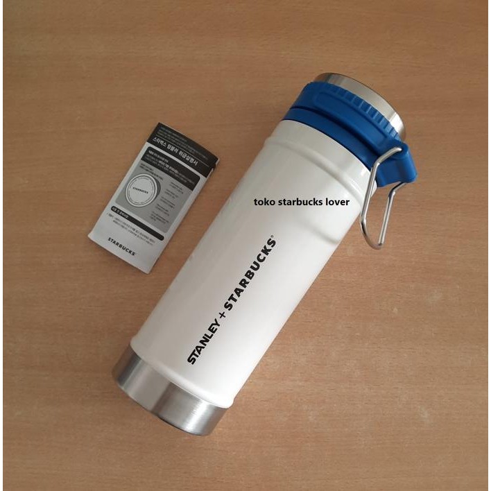Starbucks Stanley Tumbler Coffee Press Stainless Steel 473ml White