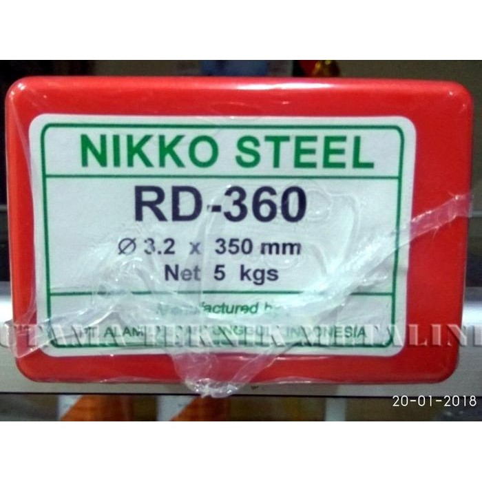 Kawat Las NIKKO STEEL RD-360 Diameter 3,2mm - AWS E7016