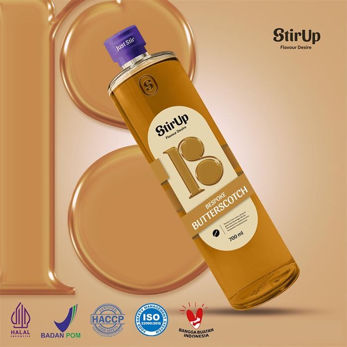

StirUp Bespoke Butterscotch - Gourmet Syrup Rasa Butterscotch - Glass