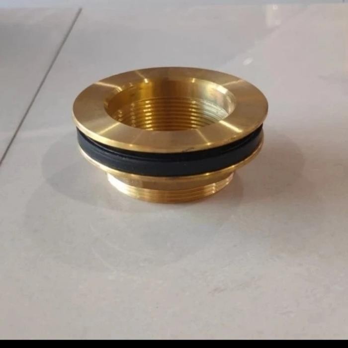 Mur Toren 2,5 X 2 Inch Kuningan Mur Tandon Neple Nepel Verlop 212 X 2