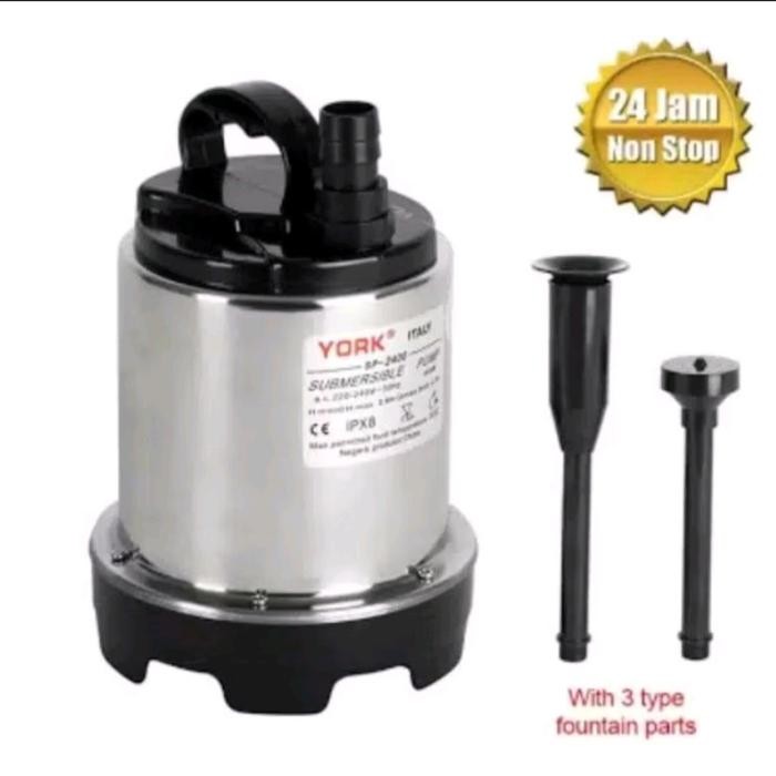 Pompa Air Celup Stainless York Sp2400 Sp-2400 Pompa Kolam, Tandon