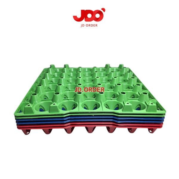 Kris Paket (6Pcs) Egg Tray Plastik Tempat Telur, Rak Tatakan Telor Plastik 30 Butir Kode 1191