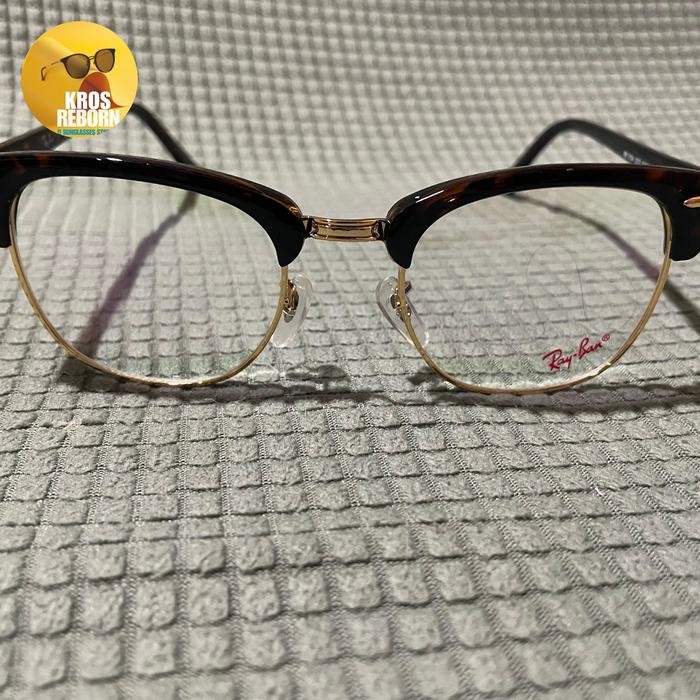 KHUSUS GRAB Frame Kacamata Branded Rayban Clubmaster Optical