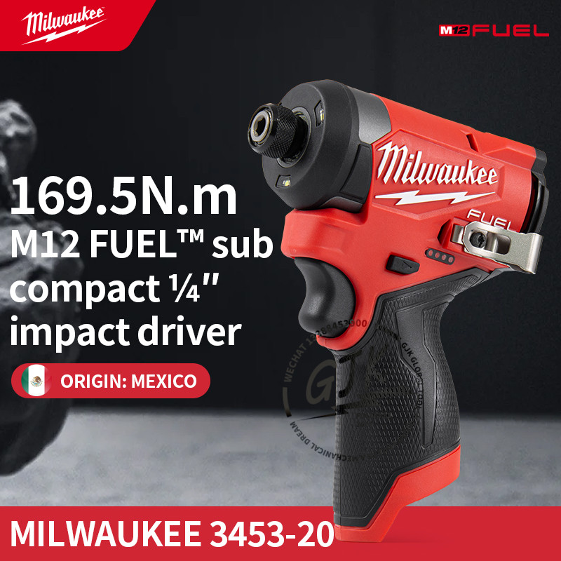 Milwaukee M12 FID2-0 3453-20 M12 FUEL 12V 1/4" Hex Cordless Impact Driver