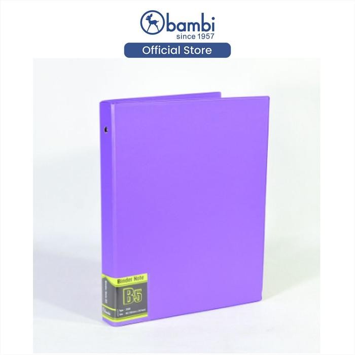 

HOT SALE! Bambi Binder Note B5 Tipe 26 Ring Edisi Synthetic Plasma Include Loose Leaf & Divider