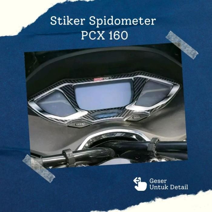 Stiker Spidometer Pcx 160 Stiker Antigores Spidometer Pcx 160 Resin - Biru