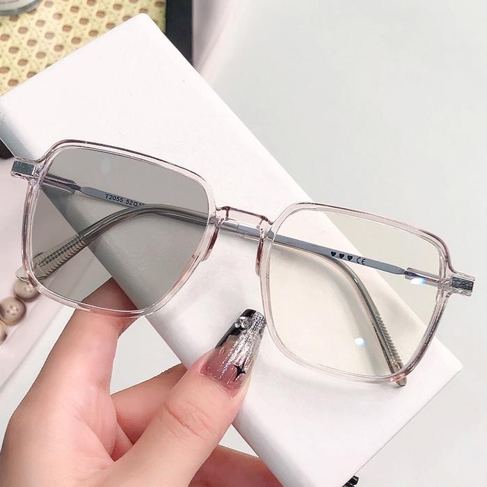 Kacamata Photocromic Fashion plus Radiasi dan Kacamata Anti Cahaya Biru +100 +150 +200 Aksesoris