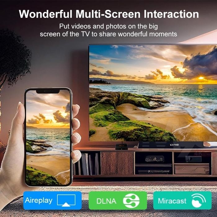 TERBARU STB Android 14 Smart TV Box Android X96Q PRO MAX Voice Remote Ram 4GB Rom 64GB 4/64 8K