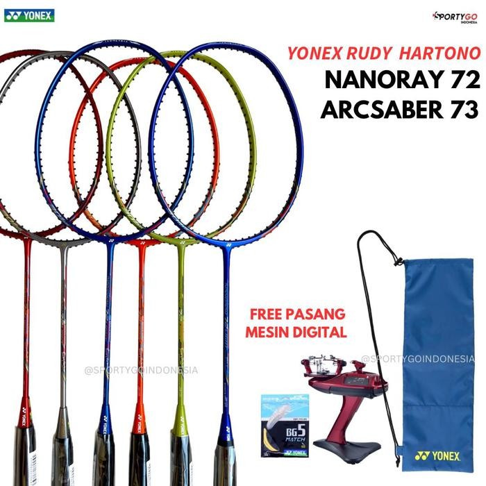 Terbaru Raket Badminton Yonex Nanoray 72 Light Rudi Hartono Original