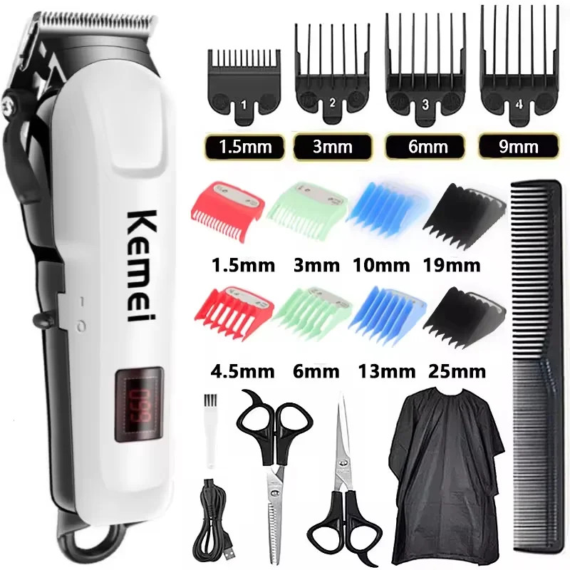 Electric Hair Clipper Hair Cut Maching Wireless Trimmer men Professional Clipper Machine