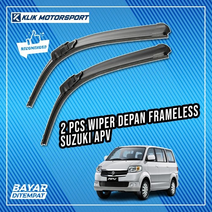 Wiper Suzuki APV / APV ARENA / Wiper Mobil Frameless - 1 Set Depan