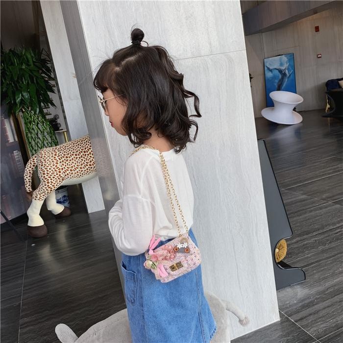 TAS SELEMPANG RAJUT Fashion AKSESORIS ANAK PEREMPUAN LUCU