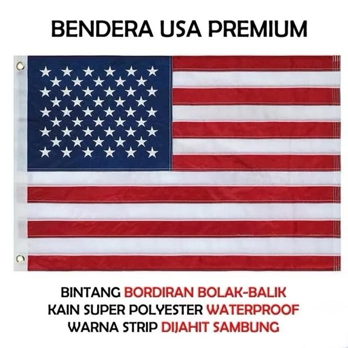 

Terlaris Bendera Amerika Premium Bordir ukuran sedang dan besar SALE