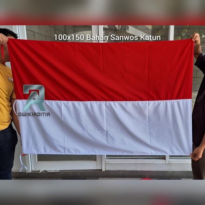 

Terlaris Bendera Merah Putih Indonesia 100x150 Bahan Katun Sanwos SALE