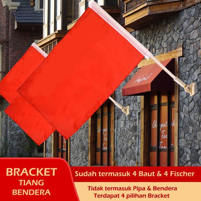 

Terlaris Bracket Tiang Bendera Logam / Plastik SALE