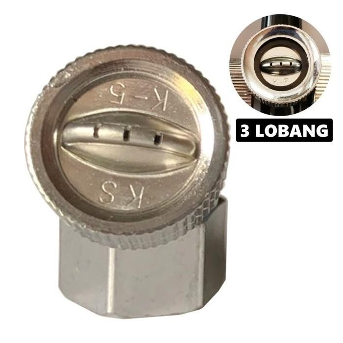 Promo Nozzle Sprayer Bengkok Nozzle Sprayer Pertanian Kabut Kuningan Lubang 3 Kepala Kepala Nozzle