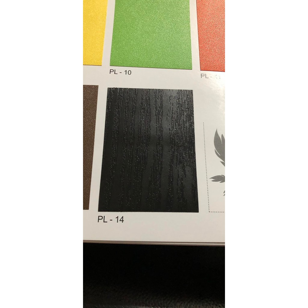 Huben Pvc Sheet Pl14 Hitam Motif / Deco Sheet / Taco Sheet Kode 328