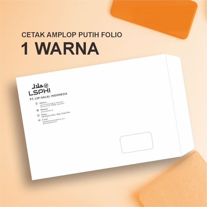 

CETAK AMPLOP FOLIO PUTIH - CETAK 1 WARNA - UKURAN 24X35CM KODE 1001