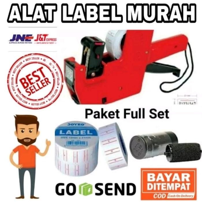 

READY Alat Label Harga & Expired Joyko Kenko Komplit Fullset Siap Pakai