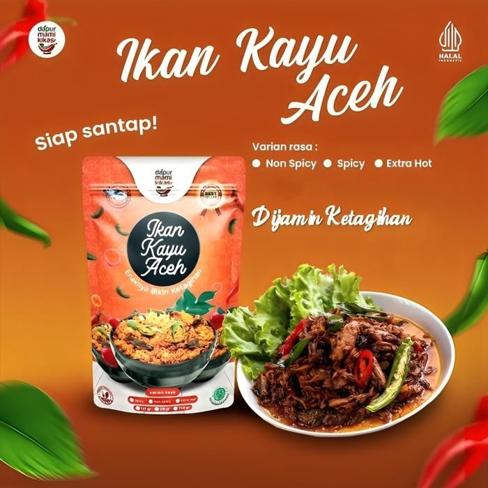 

TERLARIS DapurMamiKikas - Ikan Kayu Bumbu Khas Aceh - Makanan Instan Khas Aceh - Ikan Kayu 80g READY