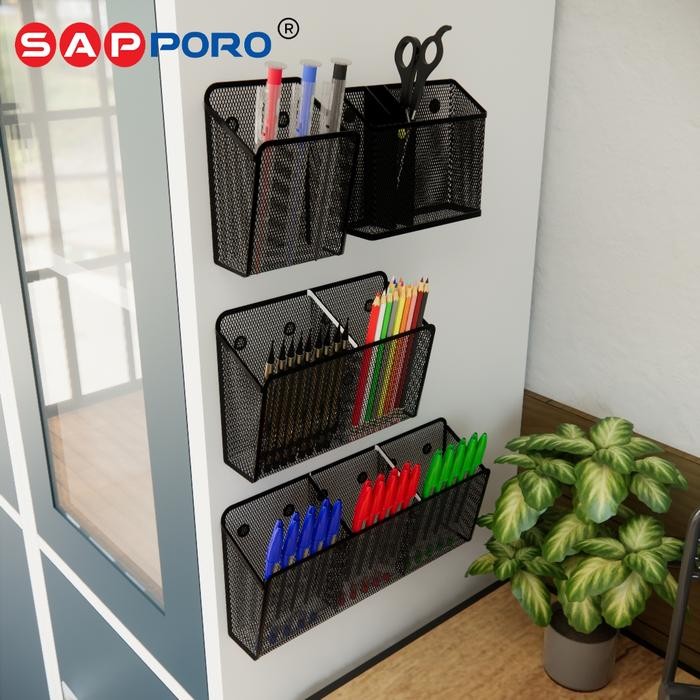 

NEW! SAPPORO KITTILA - TEMPAT ALAT TULIS MAGNETIK MAGNETIC OFFICE DESK ORGANIZER MAGNETIC PEN HOLDER