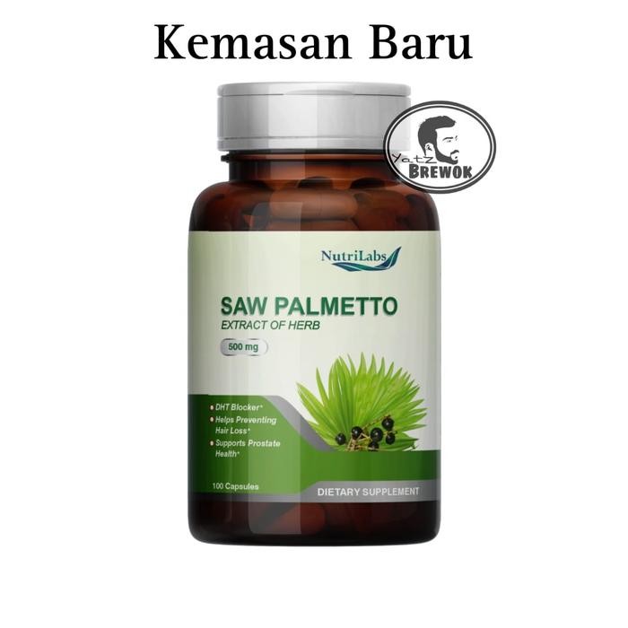 saw palmetto penumbuh rambut dan brewok nutrilabs untuk mengurangi rontok