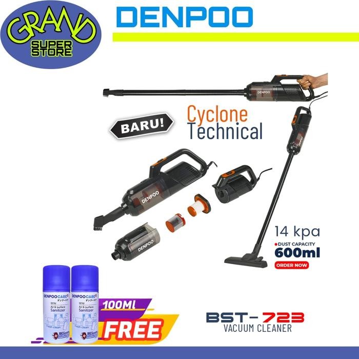 Denpoo Bst 723 Handheld Vacum Cleaner Penghisap Debu Sofa 14Kpa Restock