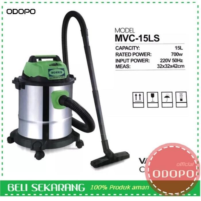Vacuum Cleaner Morris Vacum Cleaner Penyedot Debu Vakum 15 L Stainless Terbatas