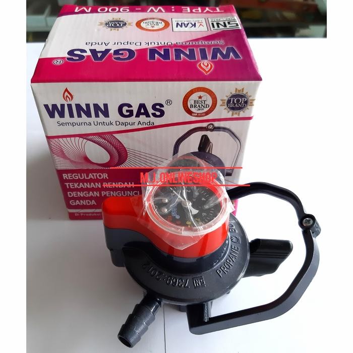 Winn Gas Regulator Gas LPG + Meter + Pengunci Ganda SNI