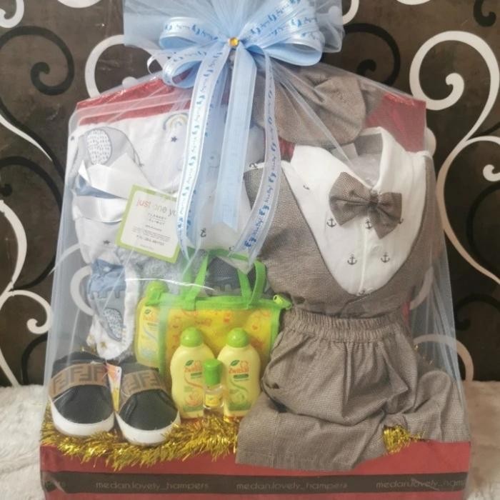 

Kado Hadiah Gift Set Lengkap Hampers Baby New Born Baby Boy