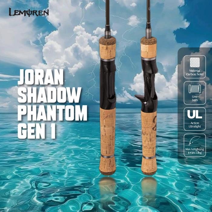 LEMOREN Joran MOYING UltraLight Carbon Solid Jigging Rod Spinning dan BaitCasting JP014