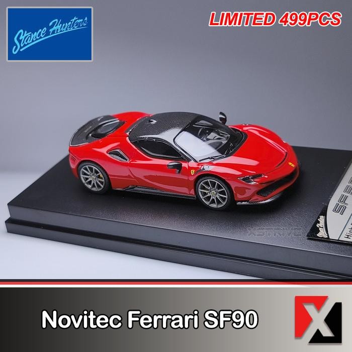 SALE TERHOTT STANCE HUNTERS 1:64 NOVITEC FERRARI SF90 RED READYY