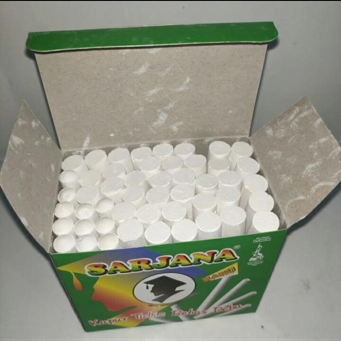 

Sarjana Kapur Tulis Papan Tulis Warna Putih - Dus isi 60 Box. best seller