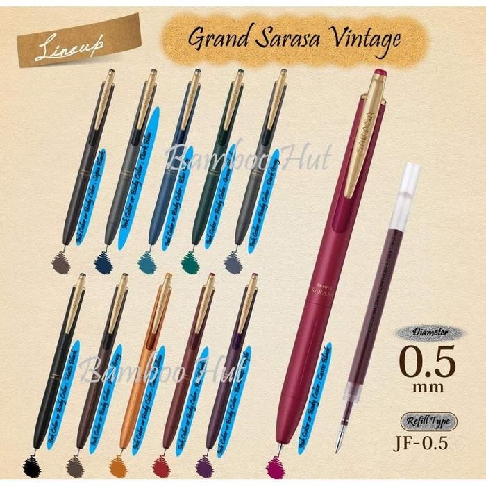 

ZEBRA Sarasa Grand Vintage Gel Pen - 0.5mm best seller