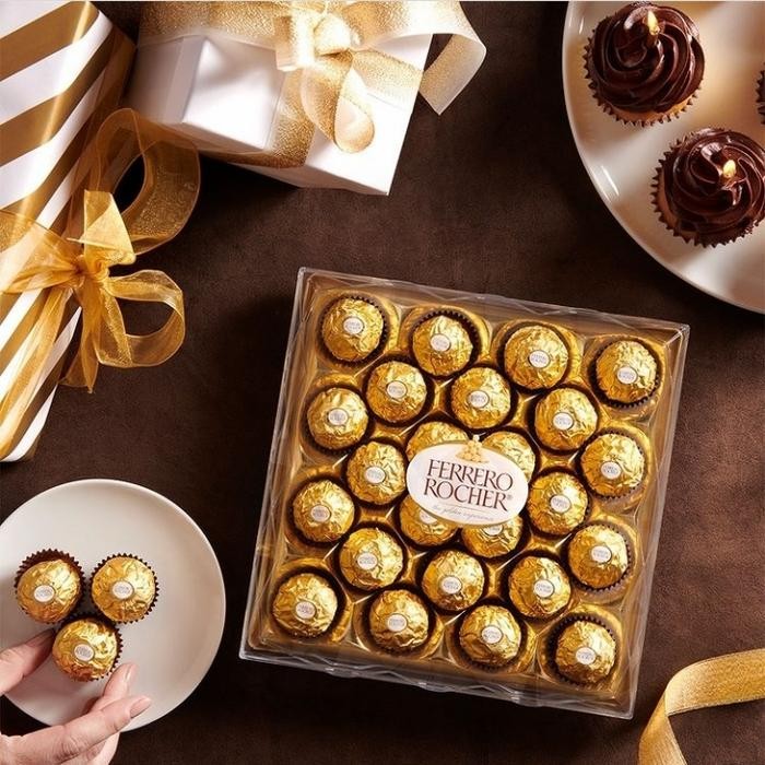 

Chocolate Ferrero Rocher / Hadiah Coklat Isi 24 pcs / Gift pack