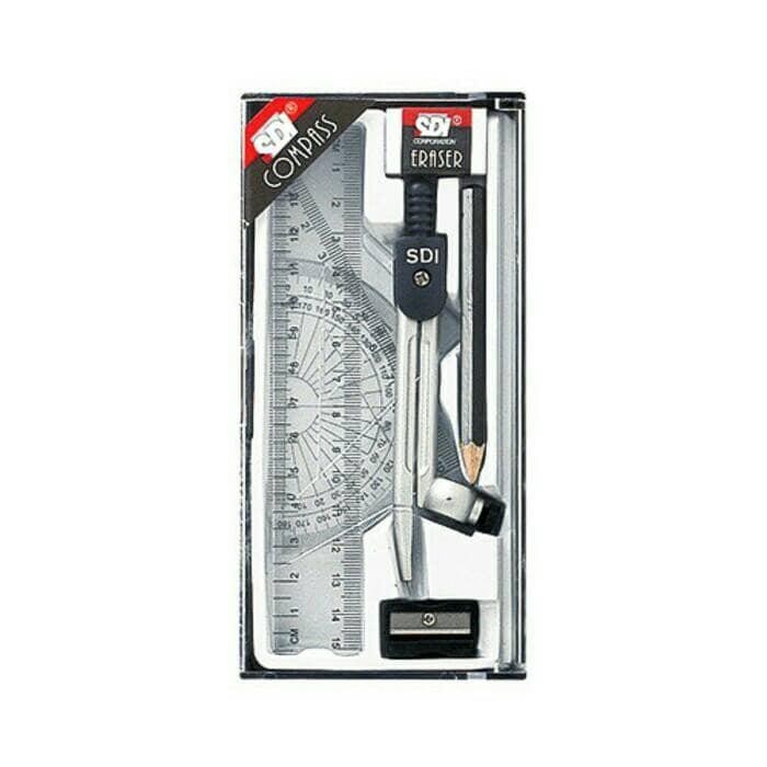 

Jangka/compass penggaris set komplit SDI murah bagus