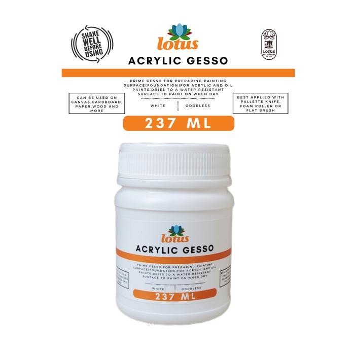 

Lotus Acrylic Gesso Primer Decoupage 237ml