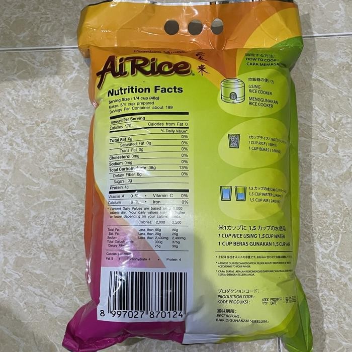 

Beras Pulen Ai Rice Kemasan 5 Kg Surabaya