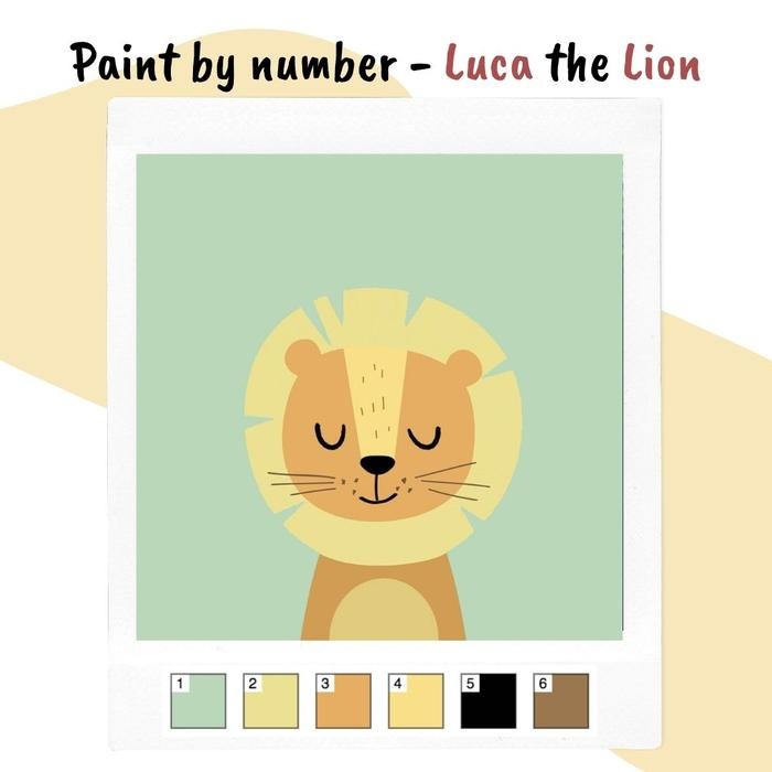 

Kids Paint by Number Kit - Luca the Lion