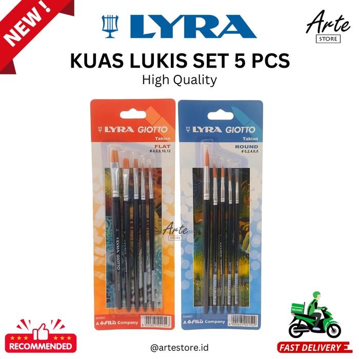 

Lyra Giotto Flat Brush Set isi 5 pcs - Kuas Lukis - Artestore