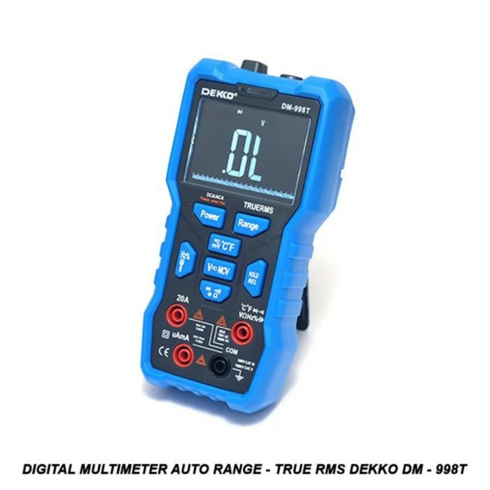 Sale Dekko Dm-998T Digital Multimeter Auto Range - True Rms - Multitester