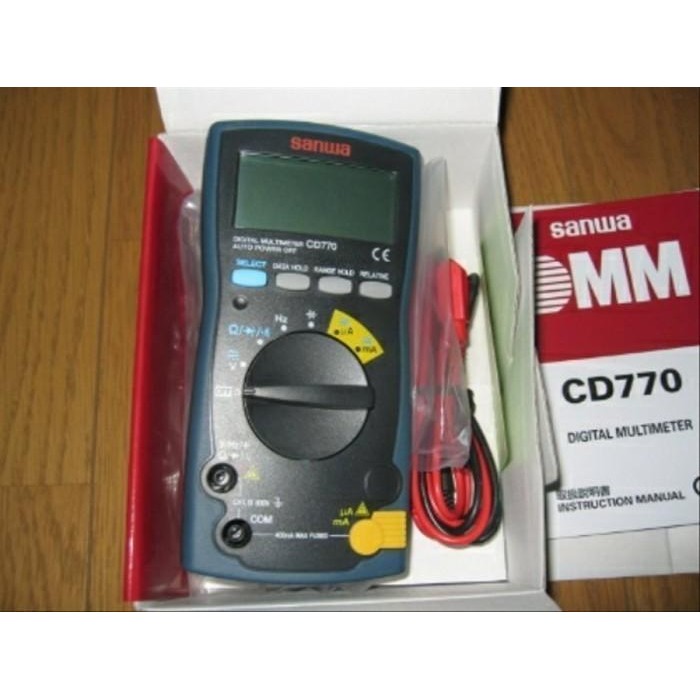 Terbagus Sanwa Cd770 Digital Multimeter Japan Multi Tester Avometer Cd 770 Asli