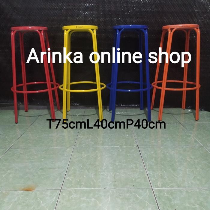 Kursi Baso Besi Dingklik Tinggi 75cm