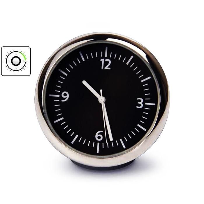 [Expert] Jam Hiasan Kompas Dashboard Dasbor Mobil Tempel Unik Dekorasi Mobil