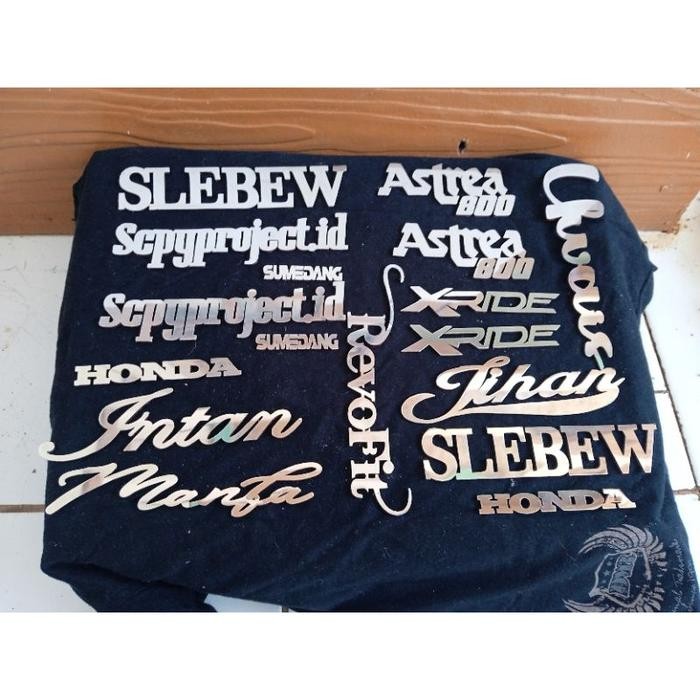 [Expert] emblem custom timbul motor/mobil stainlesstell