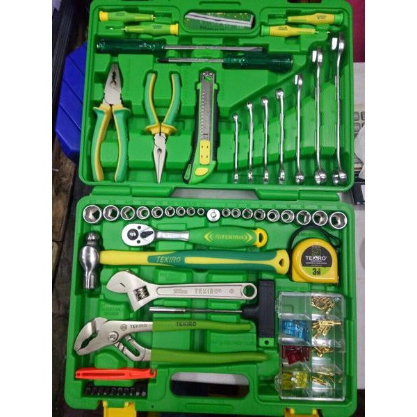 Tekiro kunci tool set / Mechanic Tools 60 Pcs Tekiro (box plastik)