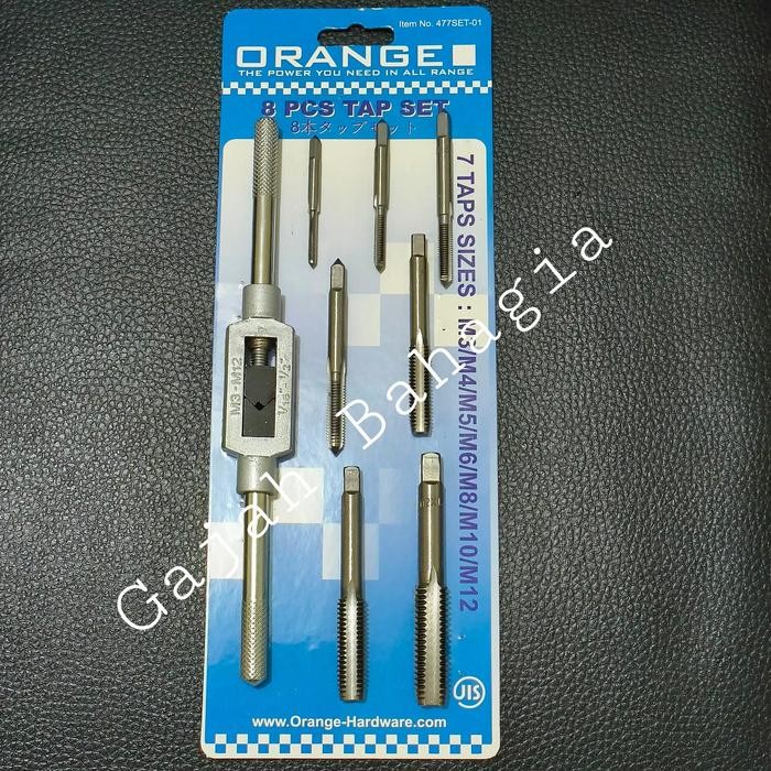 Gagang Hand tap die set 8 pcs Drat baut snei senai