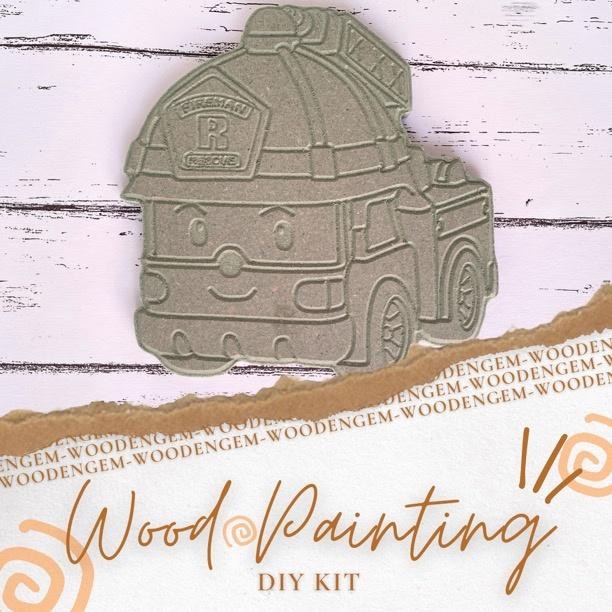 

DIY Wood Character Painting Kit Mewarnai Melukis Kayu Karakter Mainan Edukatif Anak Hampers Souvenir